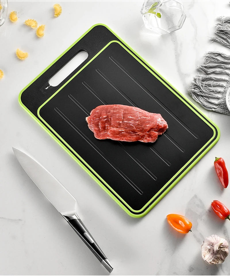 Double-side Cutting Board With Defrosting Function