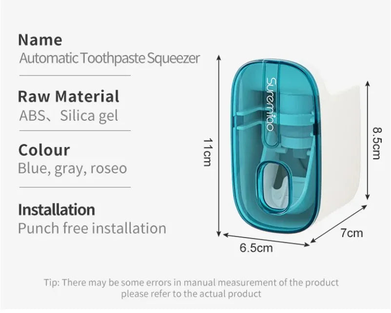 Wall-mounted Toothpaste Squeezer