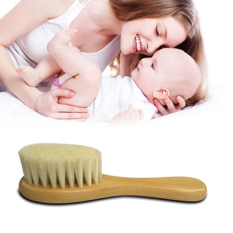 Baby Wooden Brush Comb  Head Massager