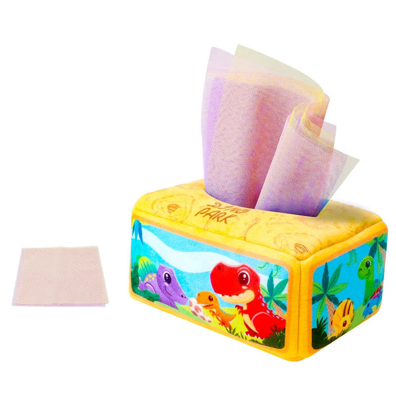 Baby Draw Paper Towel Tearing Tissue Box