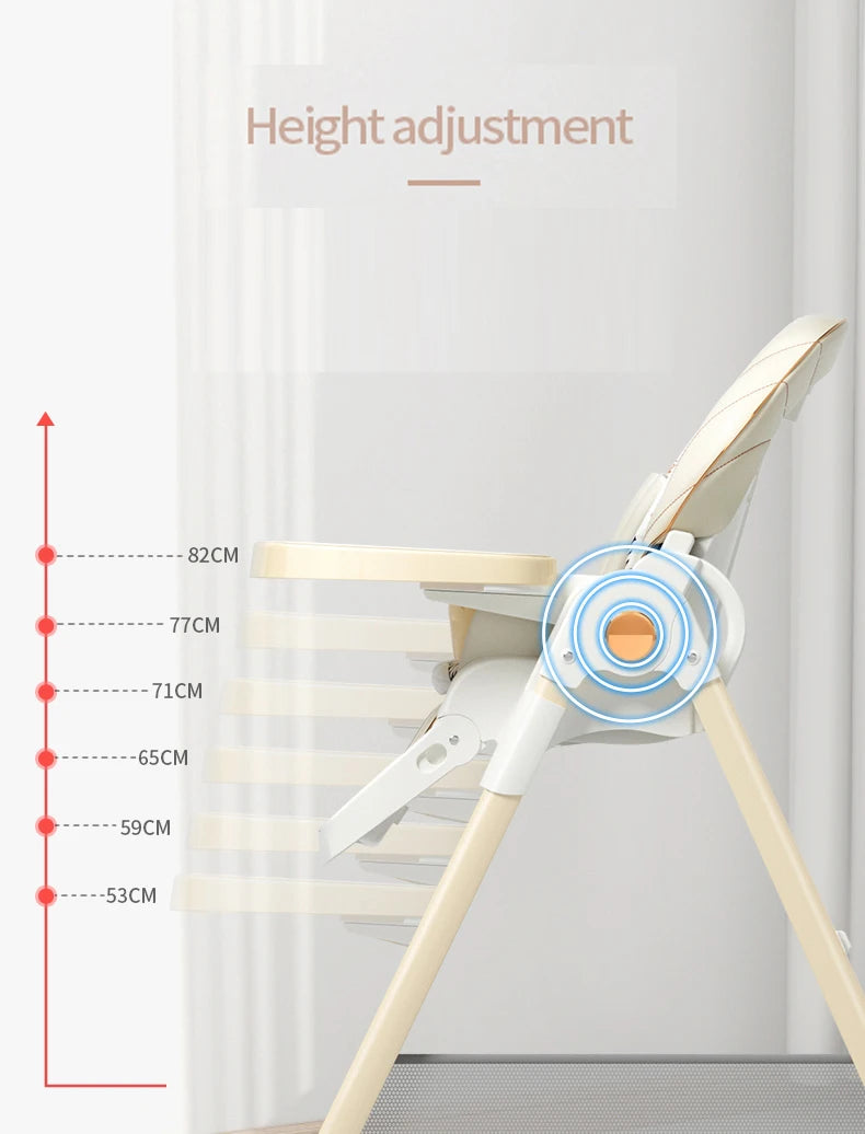 Baby Feeding Table Chair with Wheels