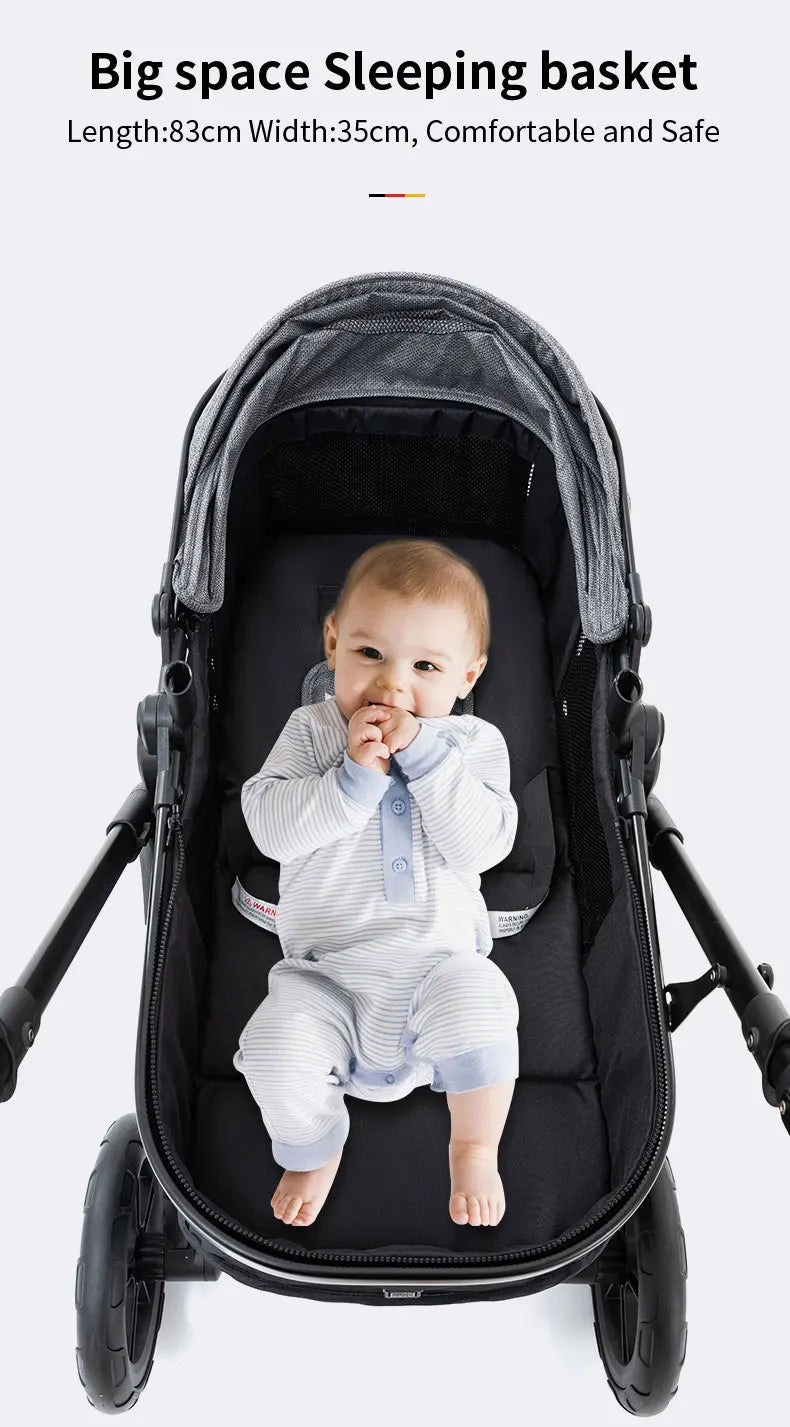 Newest Luxury Baby Stroller 3in1