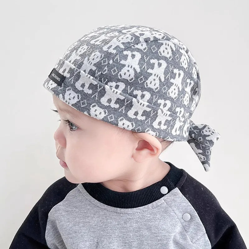 Cute Bear Print Baby Hat Spring