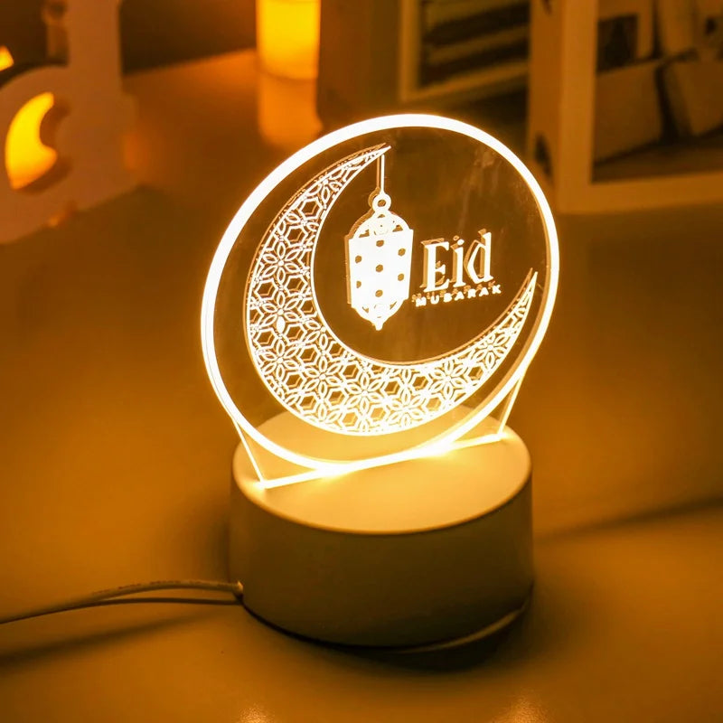 Night Light Mubarak Ramadan Decoration