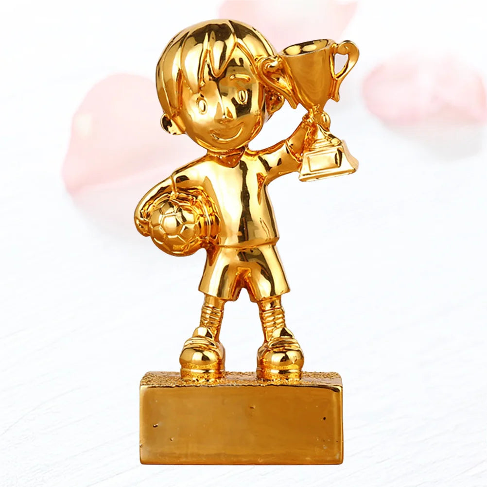 Golden Trophy Football Party Prize Cup