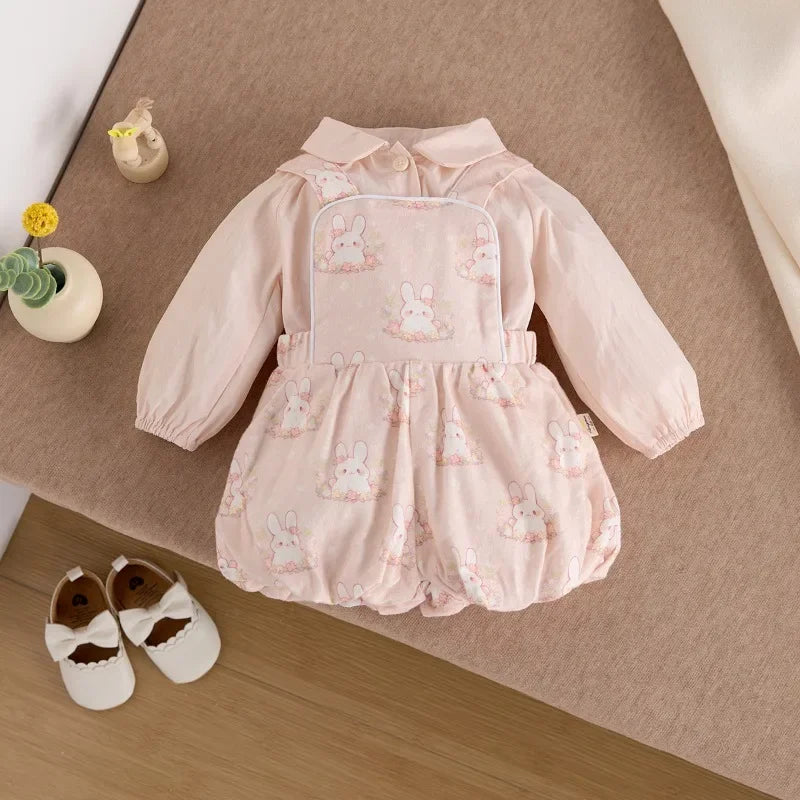 New Spring-Autumn Two-piece Set for Baby Girls