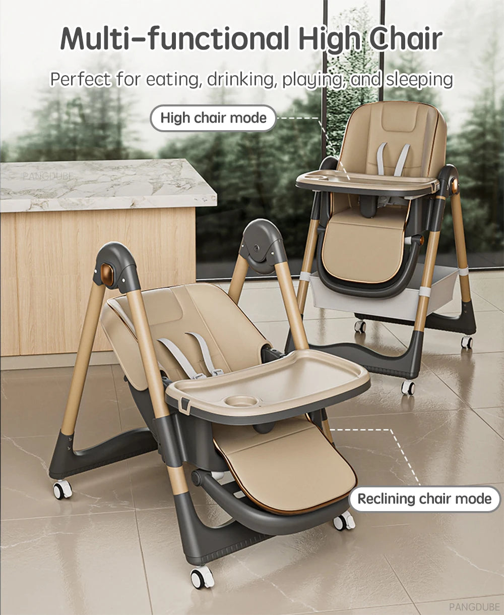 Baby High Chair Feeding Seat Reclining