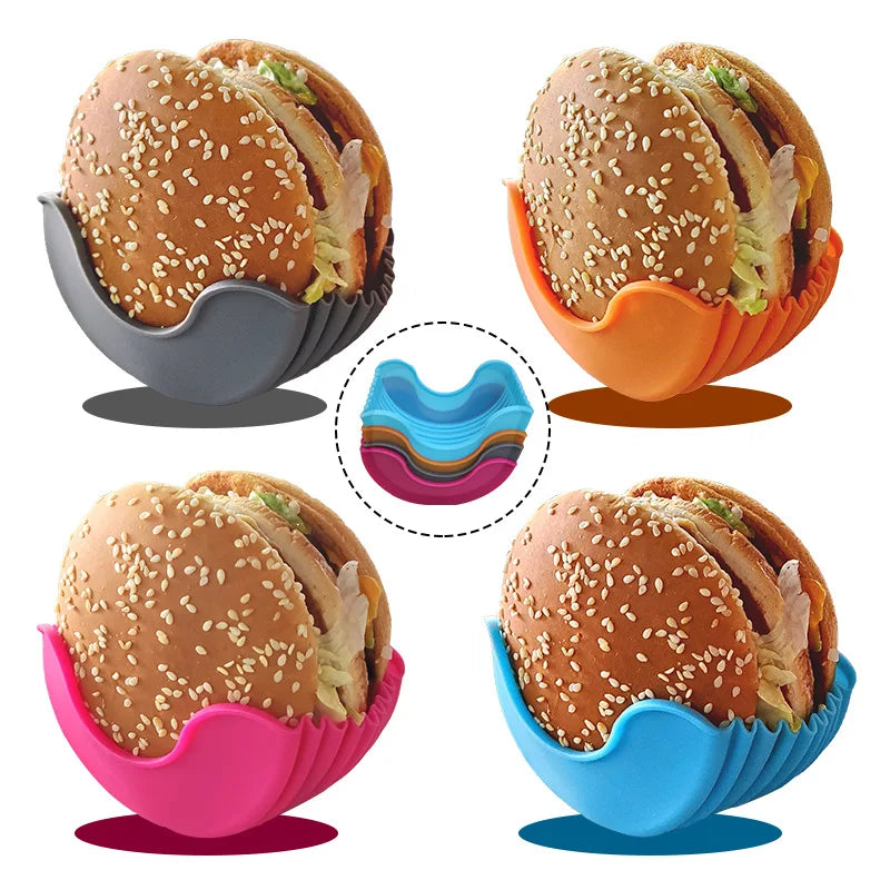 Contact-free Burger Food Fixed Clip Shell Sandwich Hamburger