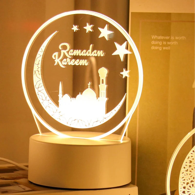 Night Light Mubarak Ramadan Decoration