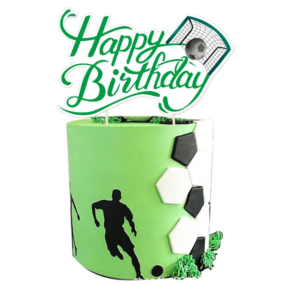 Soccer Football Birthday Decorations Aluminum Film Balloon Tableware Plate Cup Napkins Tablecloth Baby Shower Party Supplies