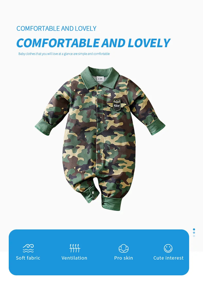 Handsome Camouflage Jumpsuit Fashionable