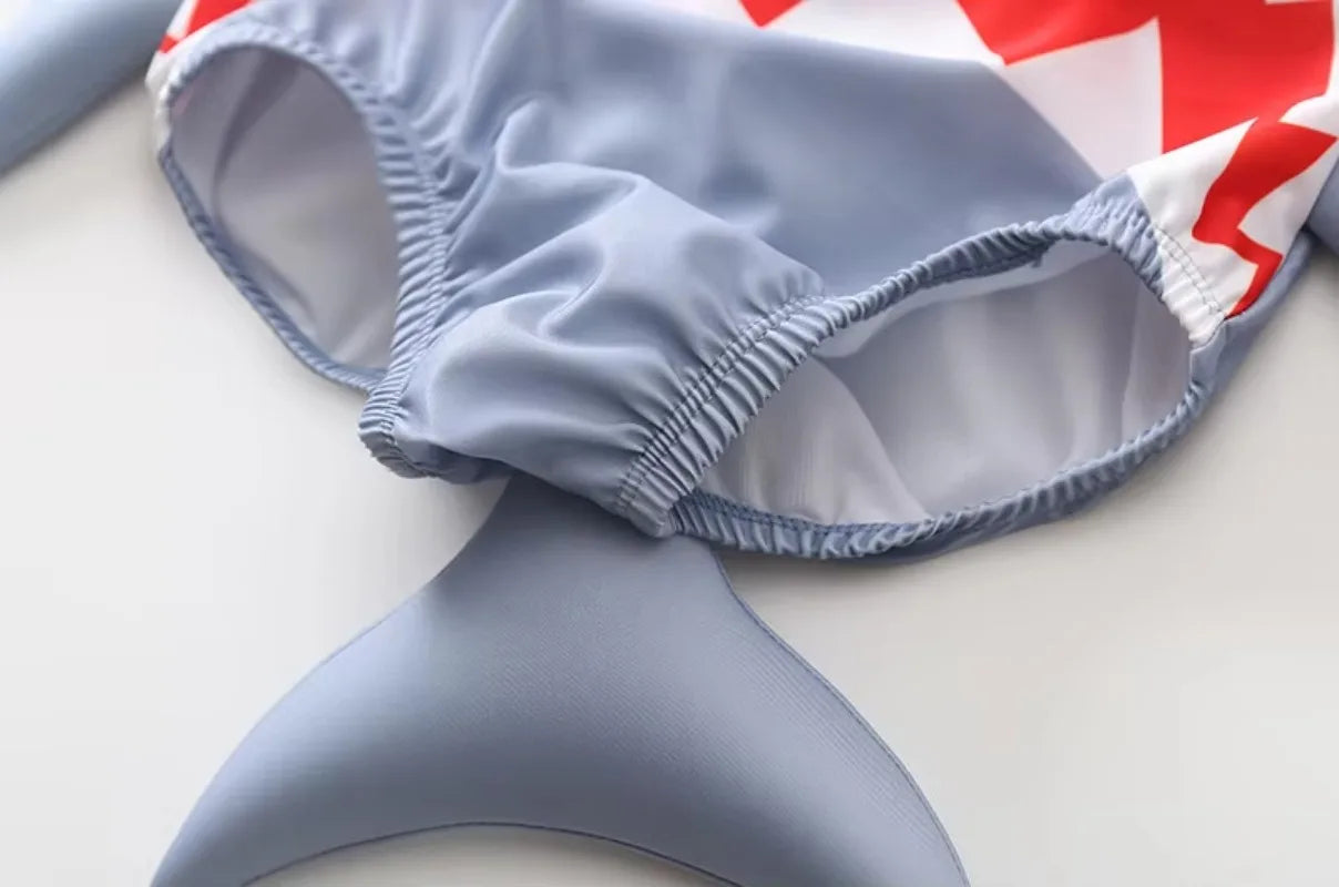 New Children's Swimsuits Adorable Shark-themed One-piece Swimsuits