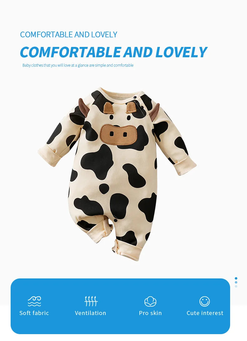 Baby Cow Clothing With Three-Dimensional Decoration