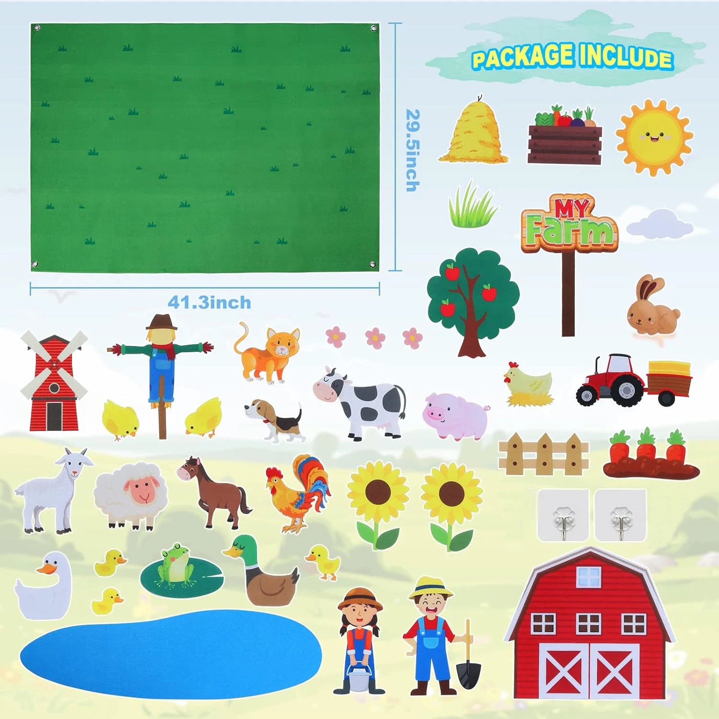 Toy for kids Farm Animals Preschool Education