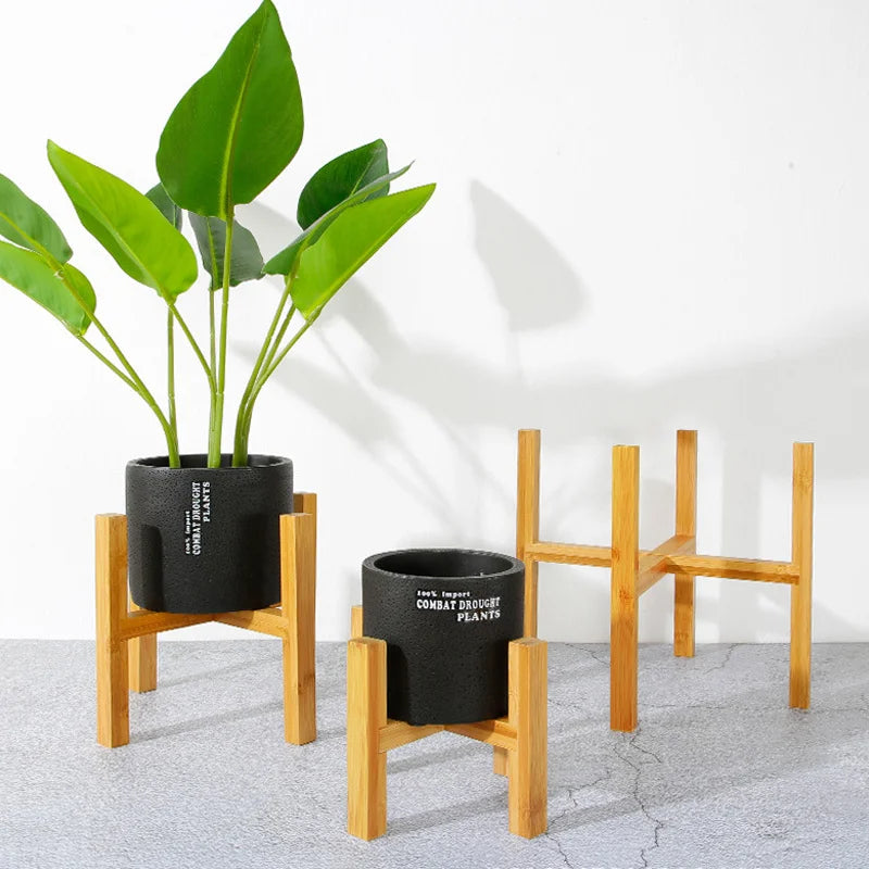 Small Durable Wood Planter Pot