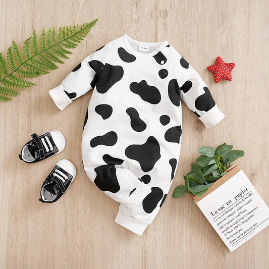 Spring And Autumn Boys And Girls Cute Baby Bodysuit