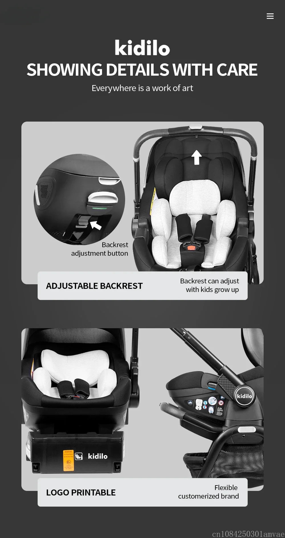 4 in 1Newborn Baby Stroller Multi-function Car Sea