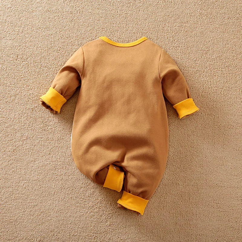 Cute Cotton Comfortable Long Sleeve Baby Bodysuit