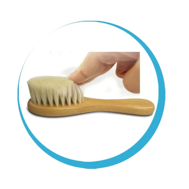 Baby Wooden Brush Comb  Head Massager