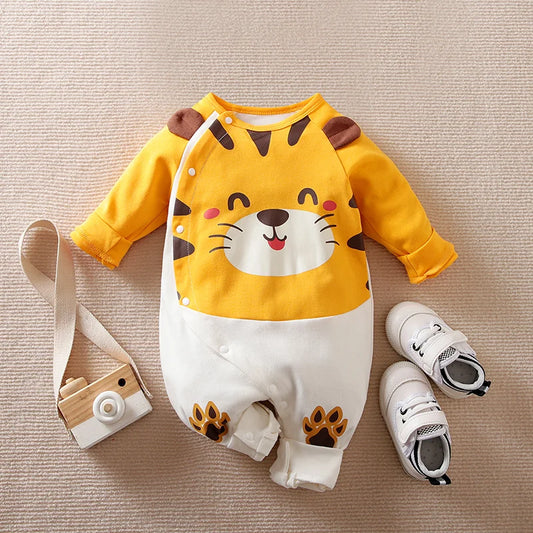 Spring and Autumn Boys and Girls Baby Bodysuit