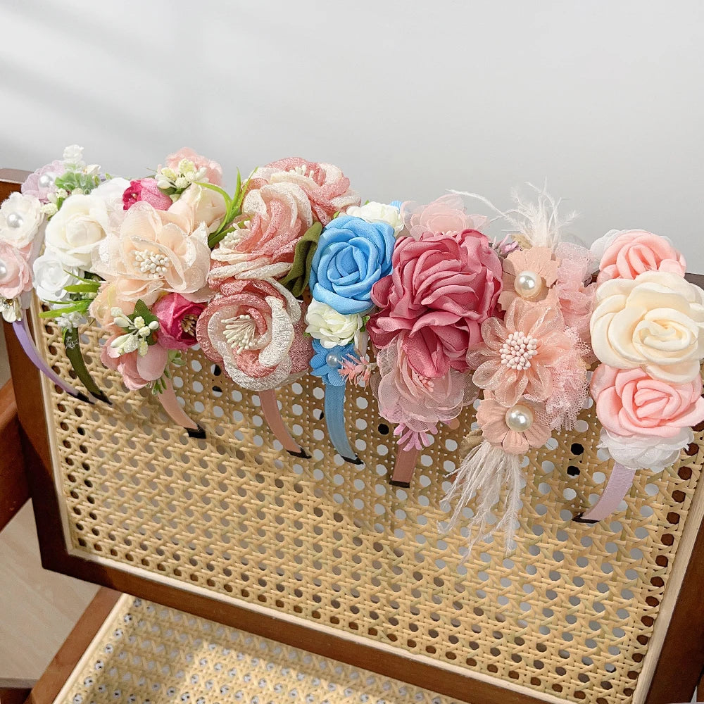 1pcs Hairband Artificial Flower Crown