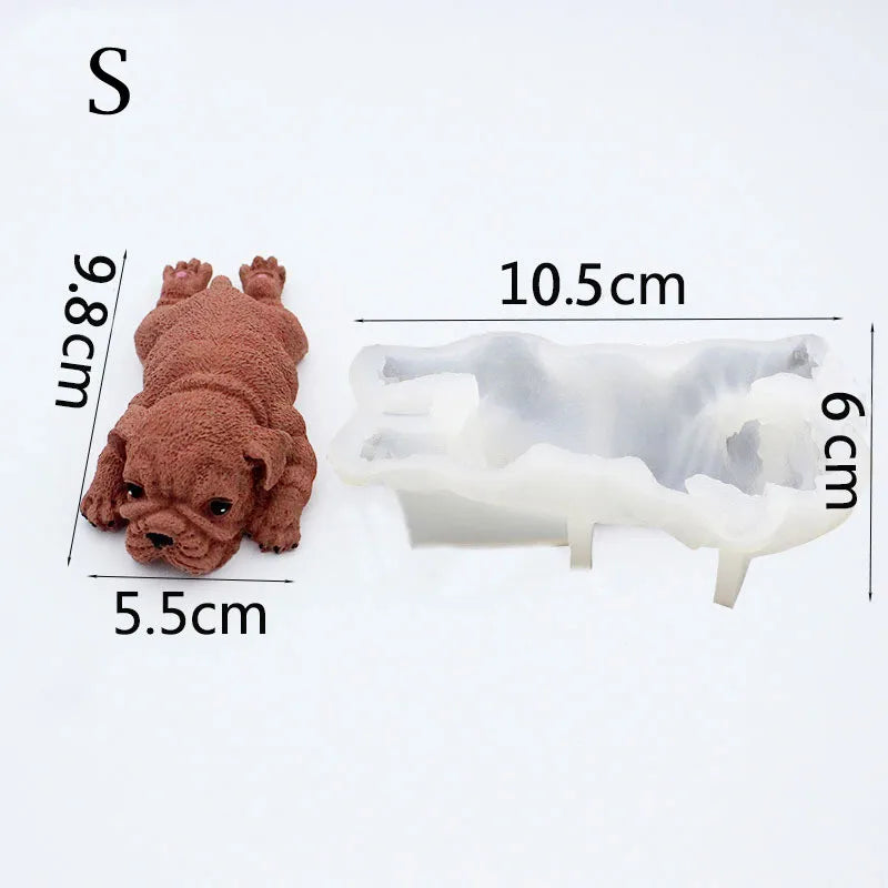 3D Silicone Mold Shar Pei Dog