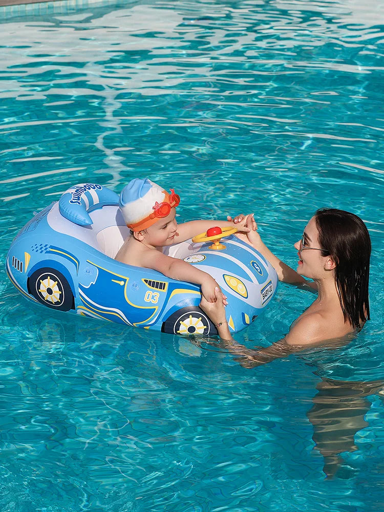 New Cool Car Kids Swimming Seat Float Ring Inflatable