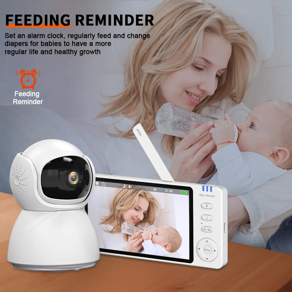 5"IPS Video Baby Monitor With Pan Tilt