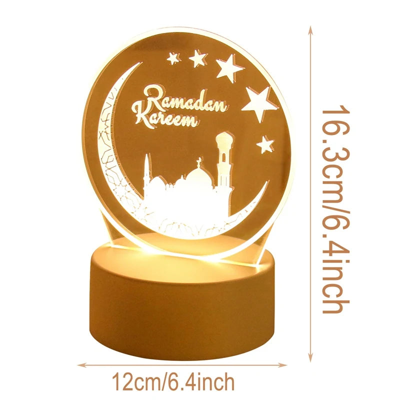 Night Light Mubarak Ramadan Decoration