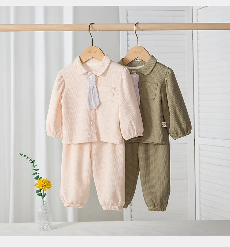 Spring Two-piece Set for Baby Boys and Girls Stylish and Trendy