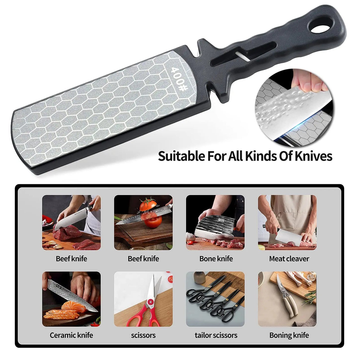 5 In1 Knife Sharpener Diamond Bars