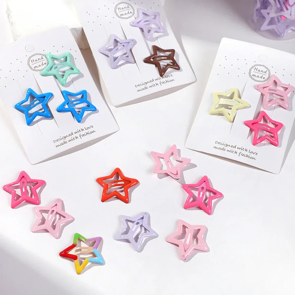 50 Pcs/set  Ornament Hair Clips Girls