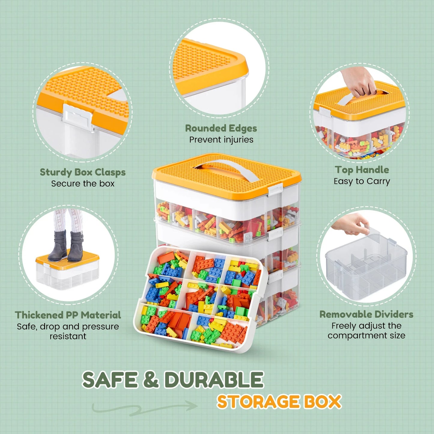 Kids Building Blocks Storage