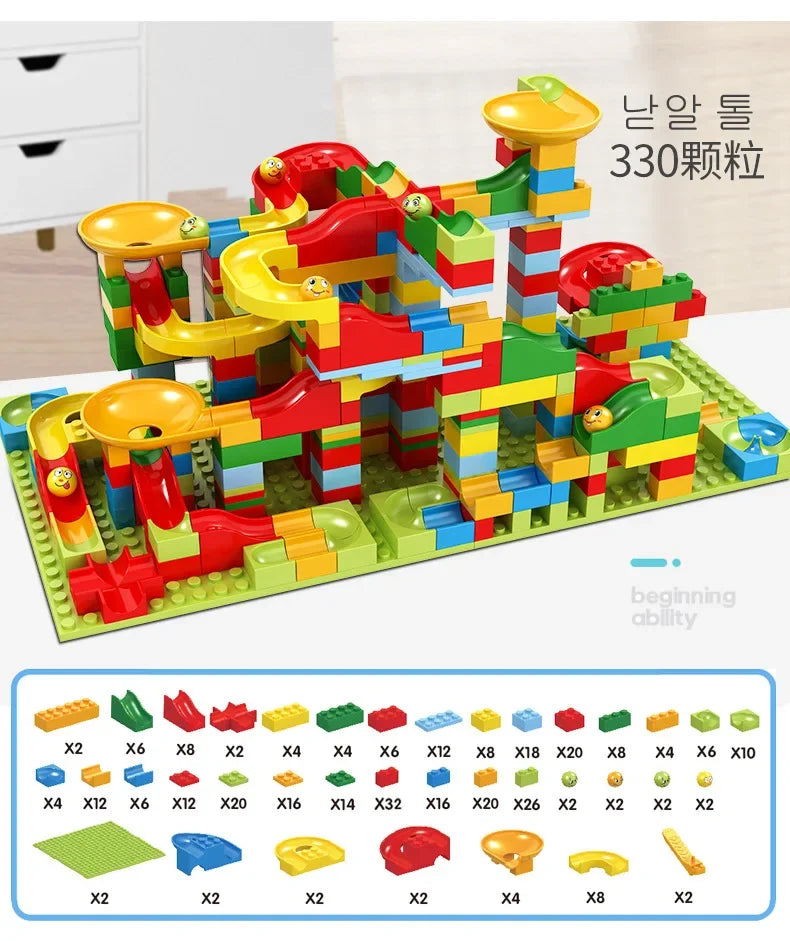 Maze Ball Track Building Blocks Baby Brain