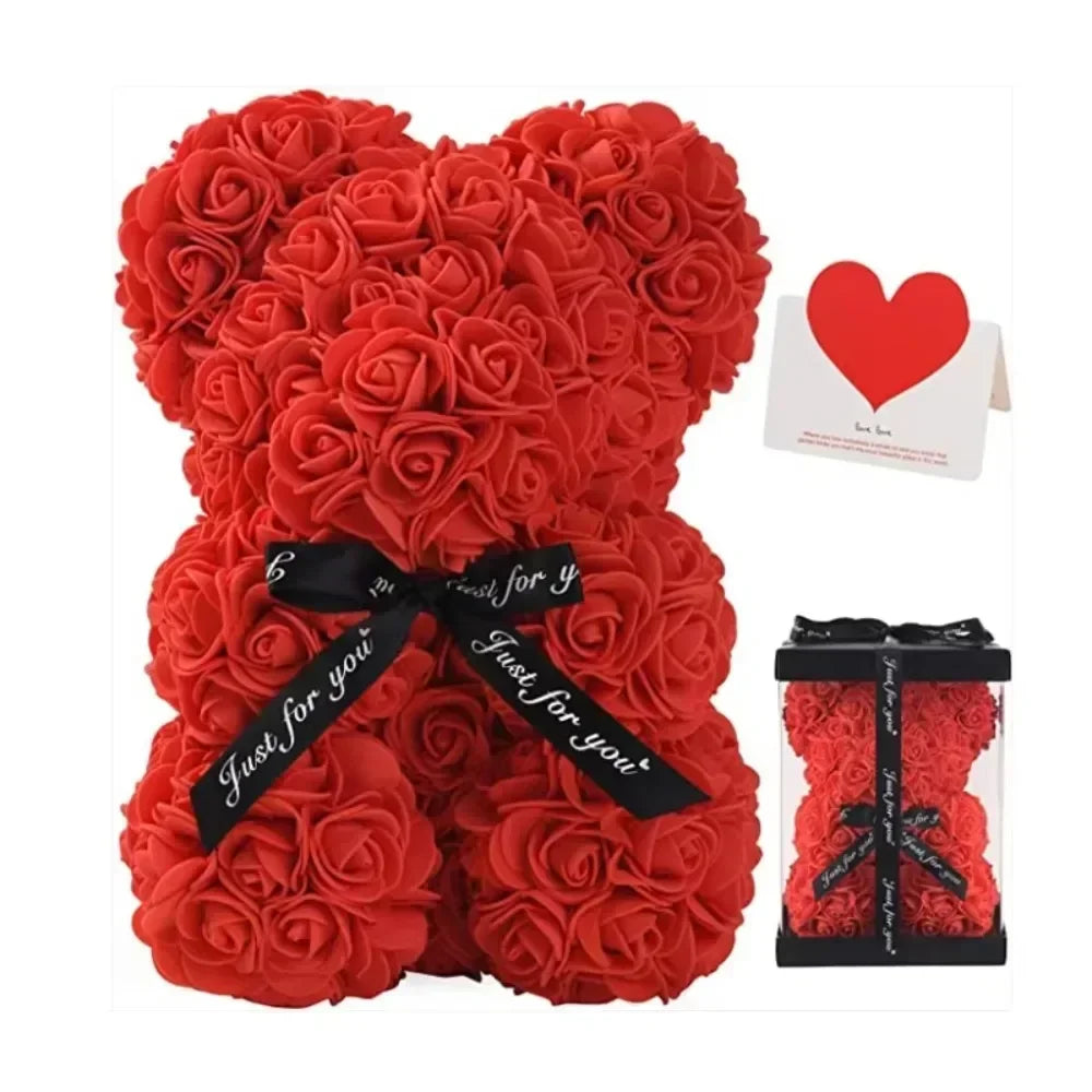 Artificial Flower Eternal Rose Teddy Bear