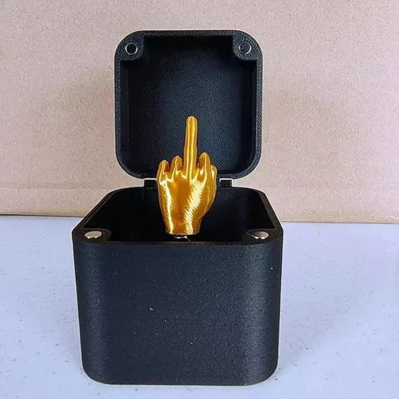 Interesting Prank Gift Middle Finger In Box