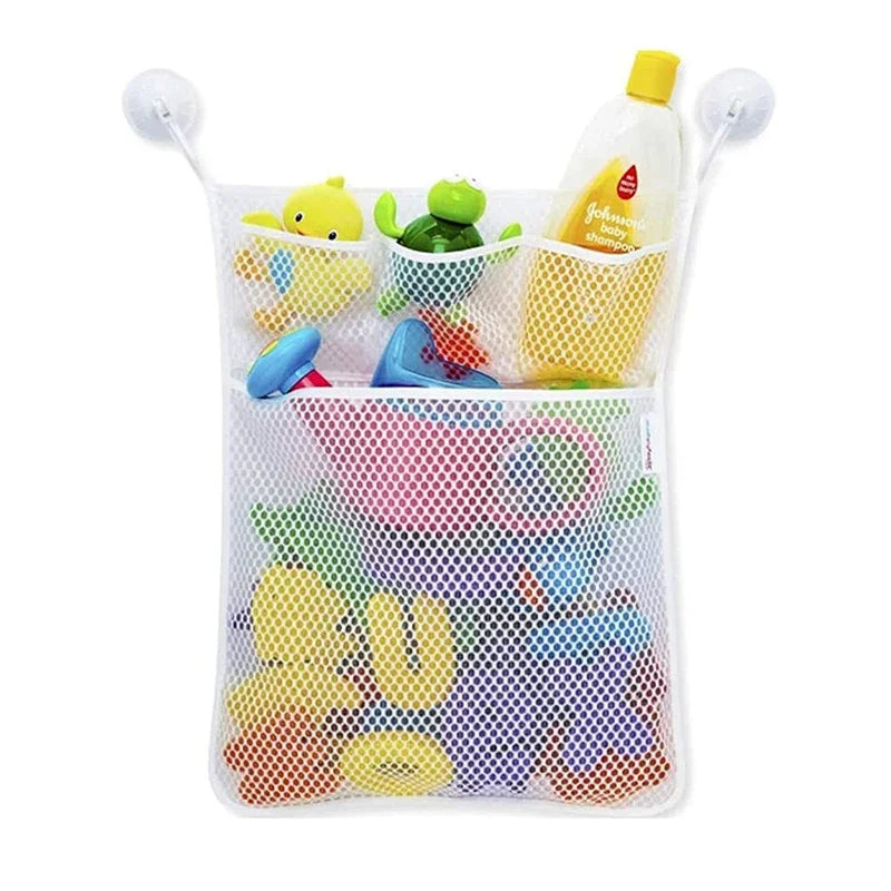 Baby Shower Bath Toys Storage Mesh with Strong Suction Cups