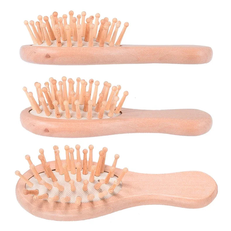 Baby Wooden Brush Comb  Head Massager