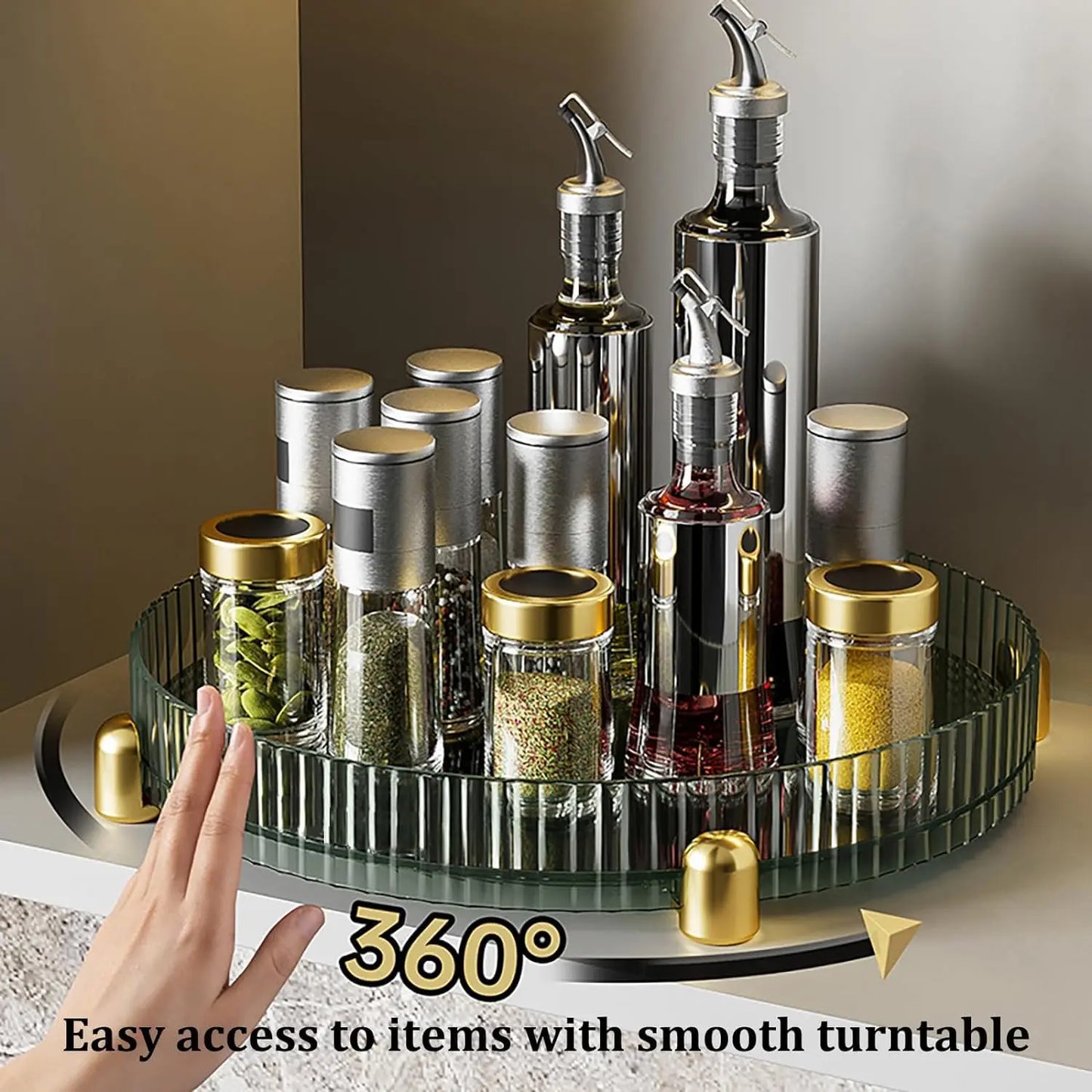 360° Rotating Makeup Organizer