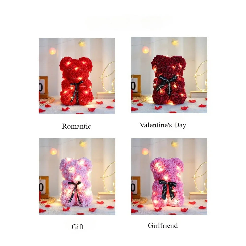 Artificial Flower Eternal Rose Teddy Bear