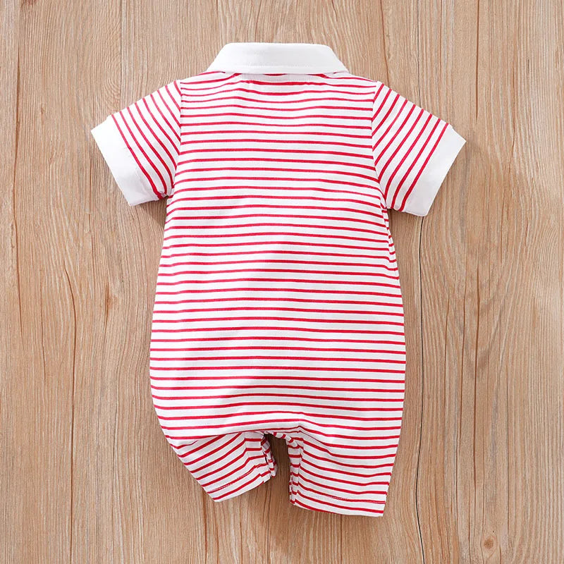 Casual Short Sleeve Baby Bodysuit