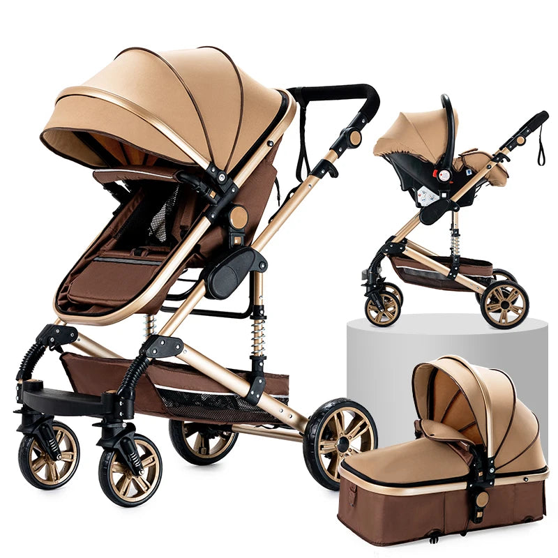 Baby Carriage 3 IN 1 Portable Travel Pram