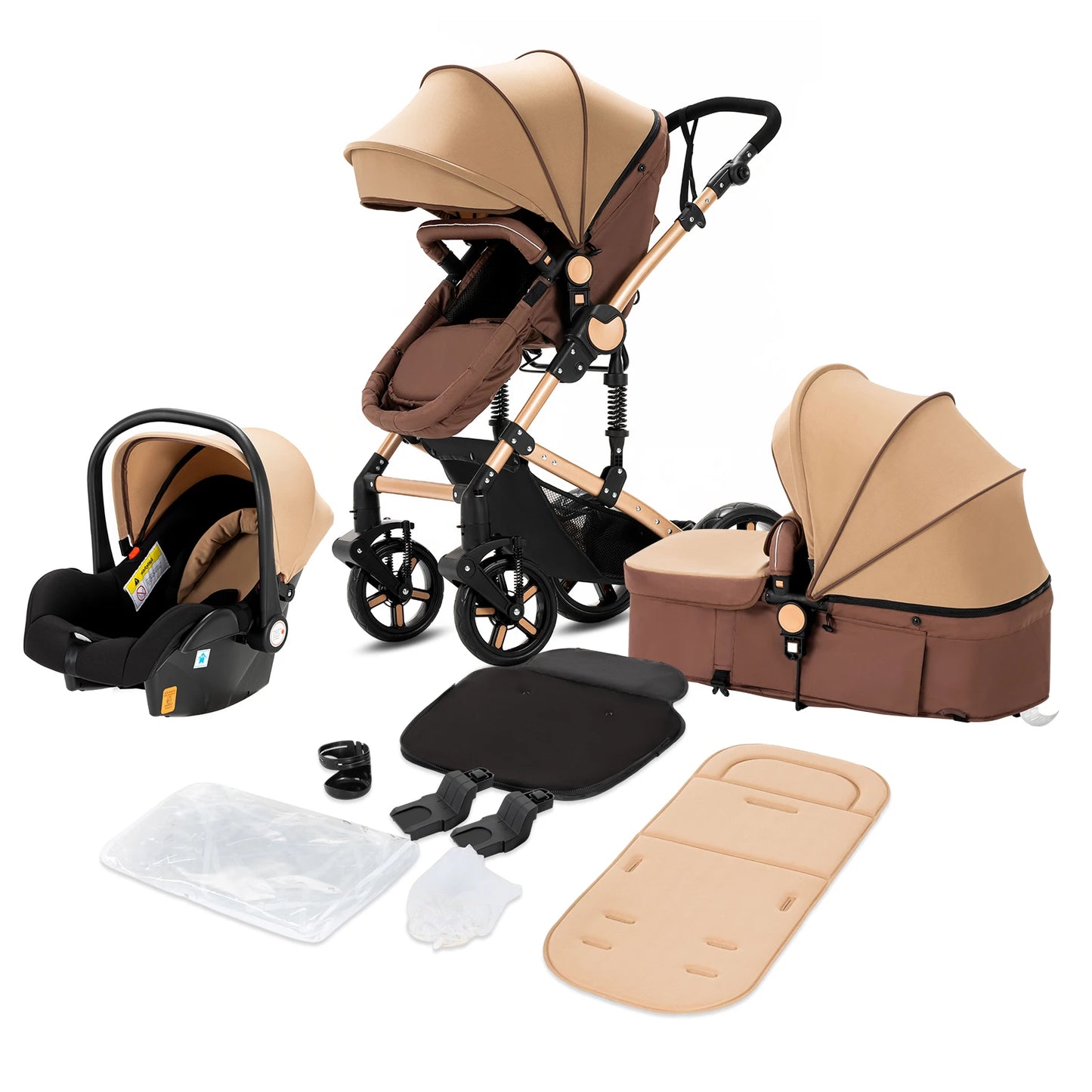 Baby Carriage 3 IN 1 Portable Travel Pram