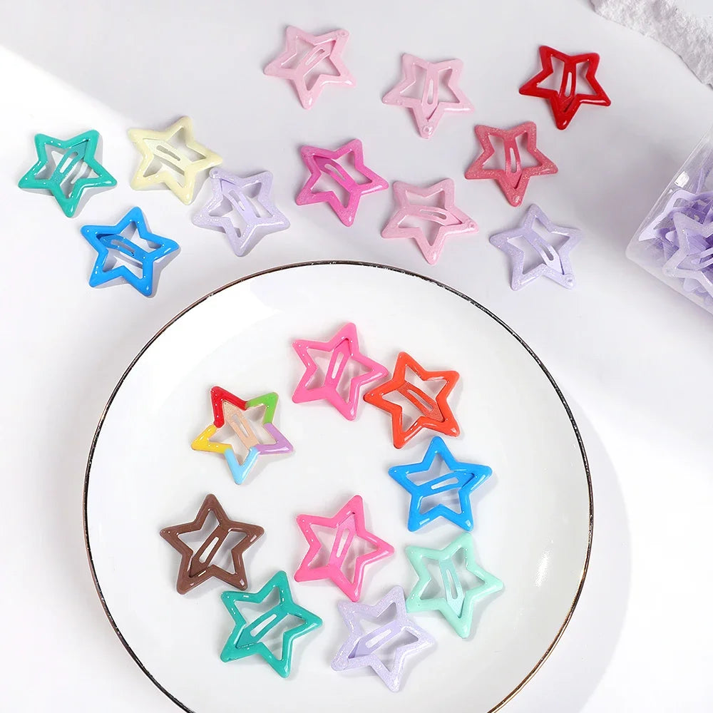 50 Pcs/set  Ornament Hair Clips Girls