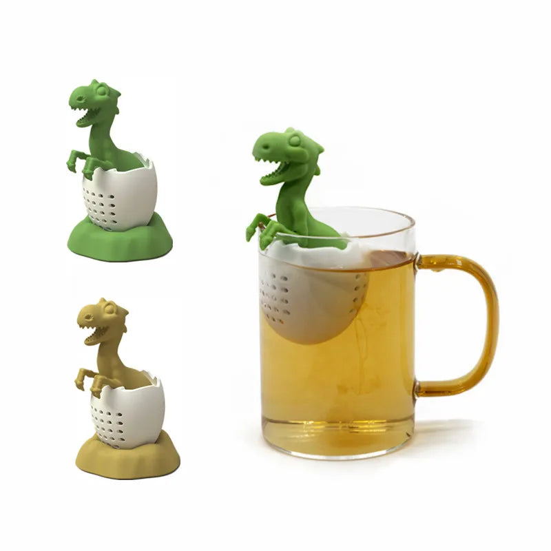 Reusable Silicone Tea Infuser Funny Dinosaur Shape