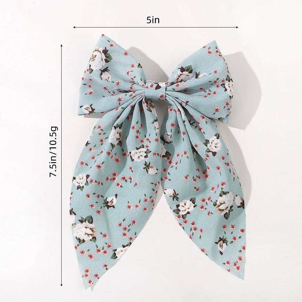 Fashion 1/4pc Ribbon Bow Hair Clips