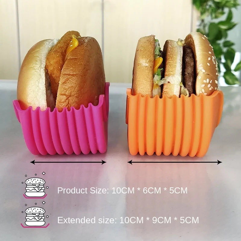 Contact-free Burger Food Fixed Clip Shell Sandwich Hamburger