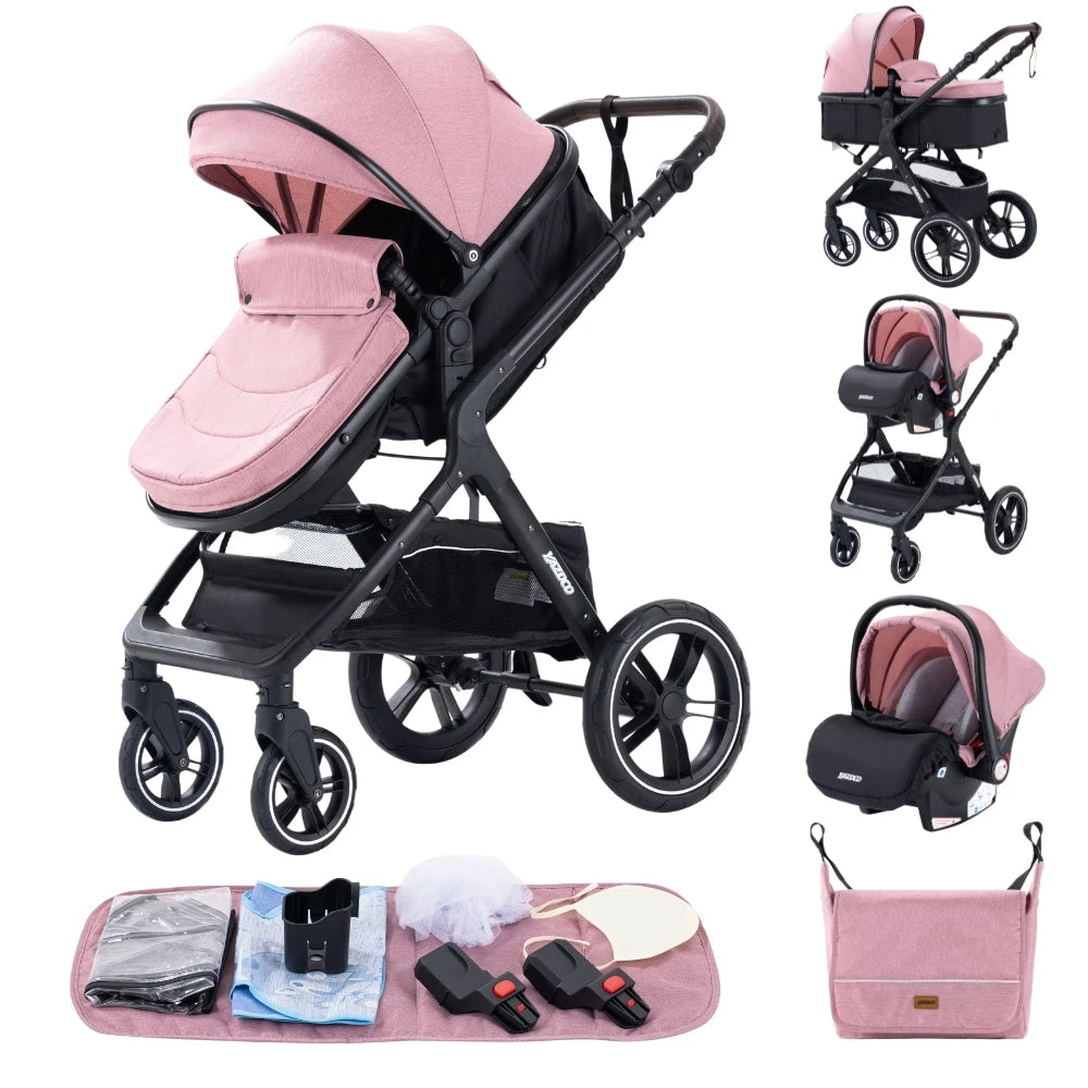 Newest Luxury Baby Stroller 3in1