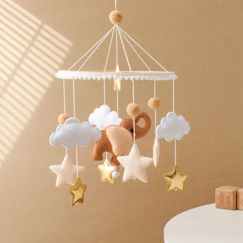 Wooden Baby Rattle Mobile 0-12Month