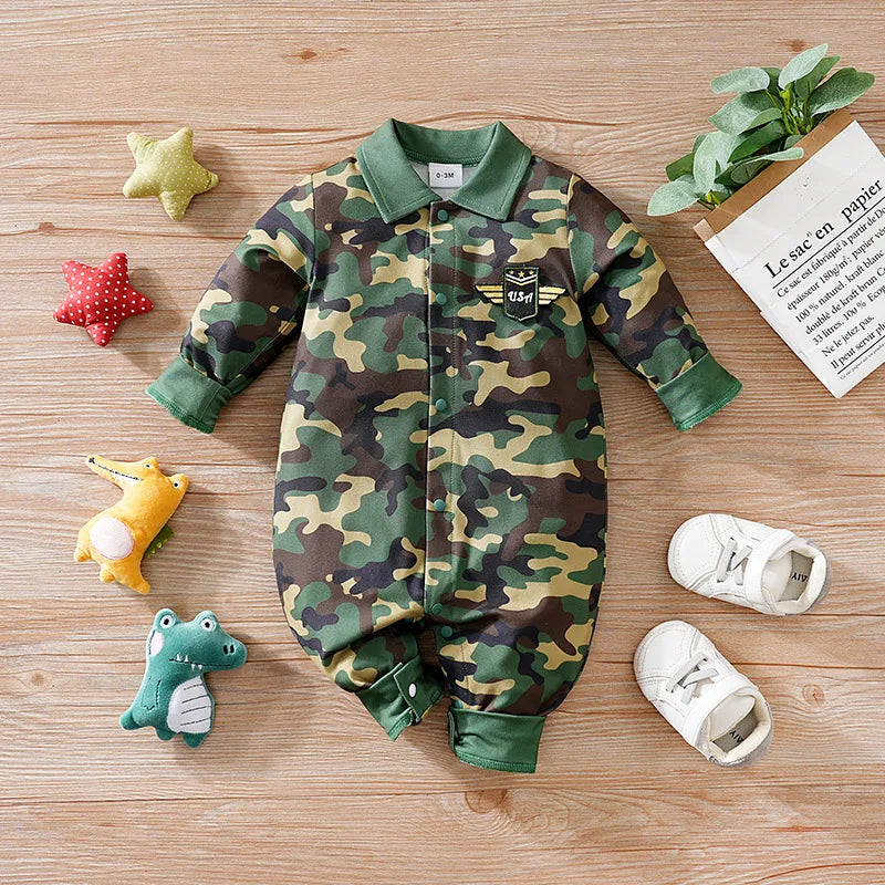 Handsome Camouflage Jumpsuit Fashionable